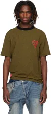 Andersson Bell Striped T-shirt In Brown