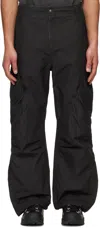 Andersson Bell Black Arc Shirring Trousers In Black