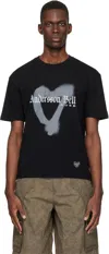 Andersson Bell Black Essential Heart T-shirt In Black