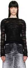 Andersson Bell Fifi Button Knit Sweater In Black