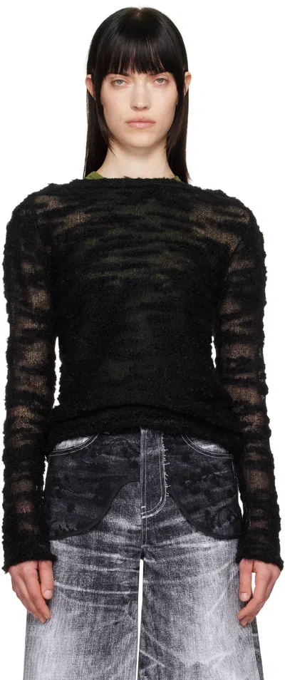ANDERSSON BELL BLACK FIFI BUTTON KNIT SWEATER