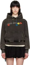 Andersson Bell Love Dyed Hoodie In Black