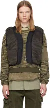 Andersson Bell Black Mesh Padded Reversible Vest In Black