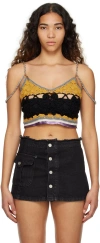 Andersson Bell Cropped Knitted Top In Black