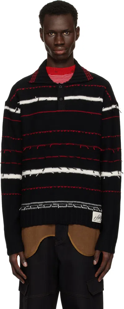 ANDERSSON BELL BLACK STRIPE POLO