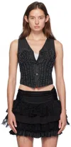 Andersson Bell Black Tailoring Vest In Black