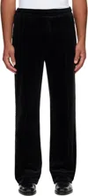 Andersson Bell Elastic Waistband Casual Pants In Black