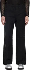 Andersson Bell Black Wave Sweatpants In Black