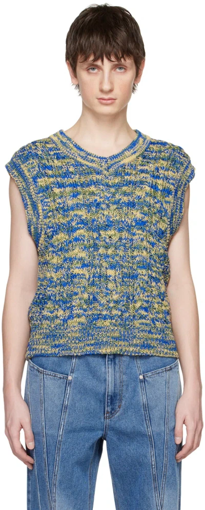 ANDERSSON BELL BLUE & YELLOW OTRETO VEST