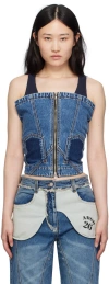 Andersson Bell Blue Cove Denim Tank Top In Blue