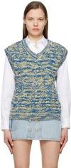 Andersson Bell Blue Otreto Vest In Blue