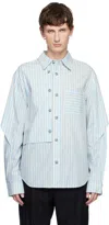 Andersson Bell Stripe-pattern Shirt In Blue