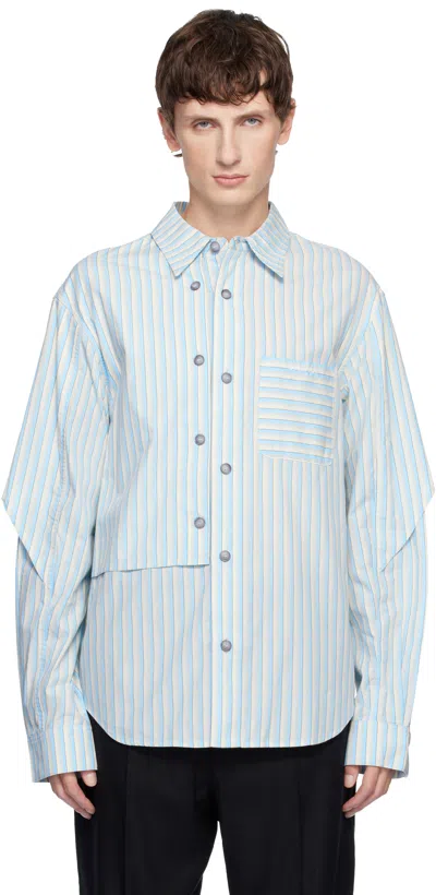 Andersson Bell Blue Stripe Layered Shirt