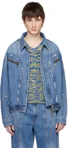 Andersson Bell Blue Denim Jacket In Blue Blue