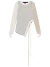 Andersson Bell Braids Cut-out Top In Grau