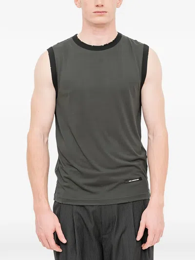Andersson Bell Brit Damaged Sleeveless T-shirt In Green