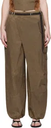 Andersson Bell Wrap-around Overalls In Brown