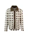 Andersson Bell Brown Argyle Cardigan In Brownbrown