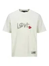 Andersson Bell Ecru Cotton Jersey Love T-shirt