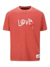 Andersson Bell Red Cotton Jersey Love T-shirt