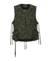 Andersson Bell Camouflage Cotton Vest In Black