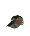 Andersson Bell Camouflage Patchwork Baseball Cap In Green