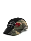Andersson Bell Camouflage Split Paneled Cap In Green