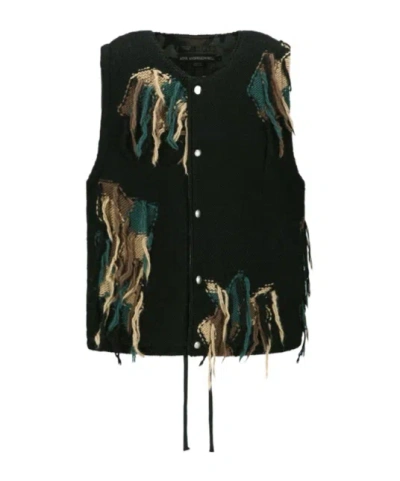 Andersson Bell Camouflage Reversible Vest In Black