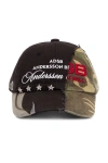 Andersson Bell Camouflage Split Paneled Cap In Brown