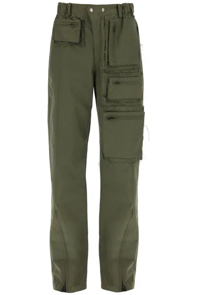 ANDERSSON BELL ANDERSSON BELL CARGO PANTS WITH RAW CUT DETAILS