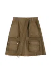 Andersson Bell Cargo-pocket Wrap Skirt In Brown