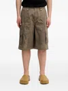 Andersson Bell Carpender Multi-pocket Cargo Shorts In Brown