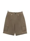 Andersson Bell Carpenter Cargo Shorts In Brown