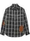 Andersson Bell Checked Shirt In Black