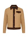 Andersson Bell Check-pattern Tweed Jacket In Brown