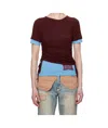 Andersson Bell Cindy String Layered T-shirt In Multicolor