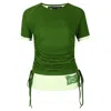 Andersson Bell Cindy String Layred T-shirt In Green