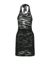 Andersson Bell Cloud Halter Knit Minidress In Black