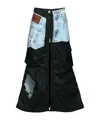 Andersson Bell Coated Midi Skirt In Navy Blue
