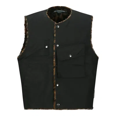 Andersson Bell Collarless Pocket Vest In Black