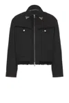 Andersson Bell Cowboy Cotton Zip-up Jacket In Black
