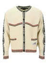 Andersson Bell Textured Knit White Cardigan