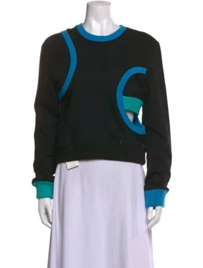 Pre-owned Andersson Bell Crew Neck Long Sleeve Sweatshirt In Black