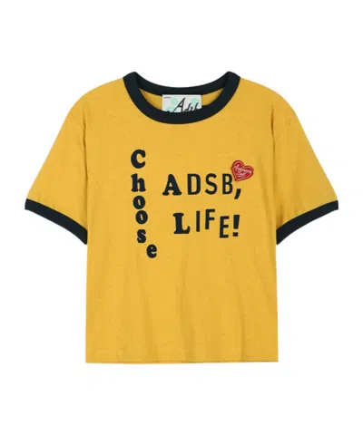 Andersson Bell Crew Neck T-shirt In Gold