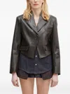 Andersson Bell Cropped Jacket In Brown
