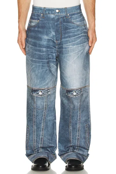 ANDERSSON BELL CUSTOM-LIKE PRINTED DENIM PANTS