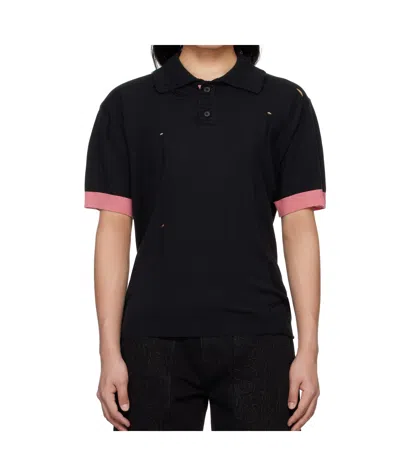 Andersson Bell Damaged Polo In Black