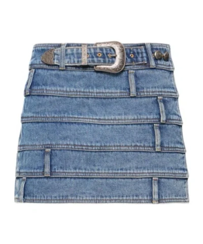 Andersson Bell Denim Mini Skirt In Blue