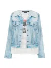 Andersson Bell Denim-print T-shirt In Blue