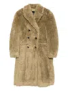 Andersson Bell Double-breasted Coat In Green